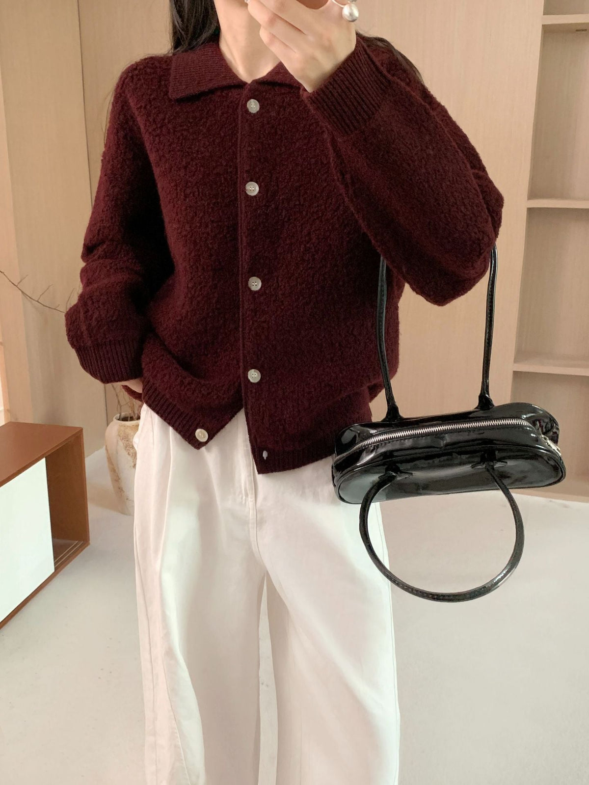 Women's Elegant Warm Thick Lamb Fur Coat